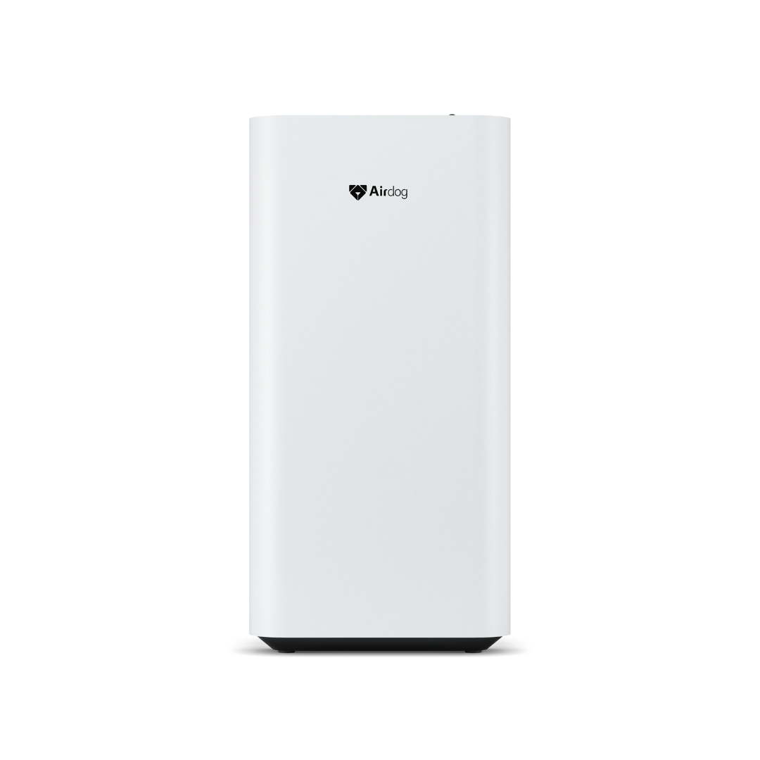 White Airdog X3 upright purifier shown from the front