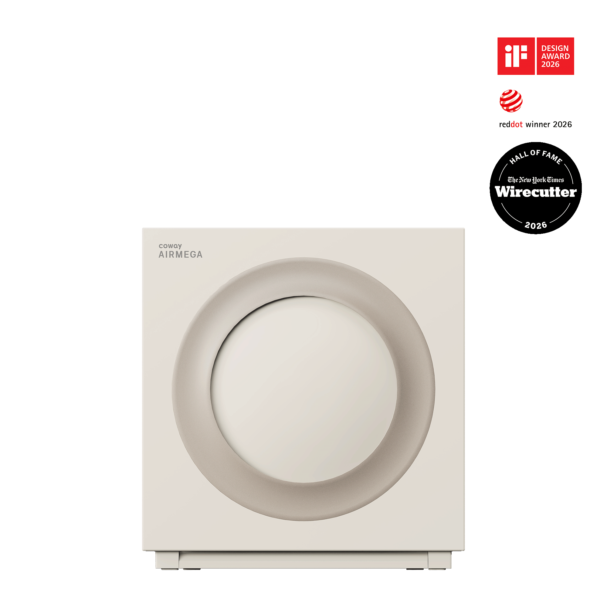 Beige Coway Airmega Mighty2 AP-1512N, exact Coway manufacturer render