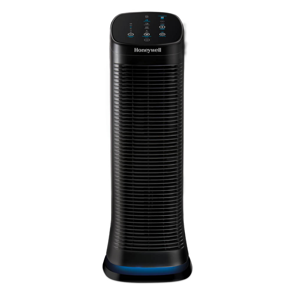 Honeywell Air Genius 5 HFD320 black tower purifier render