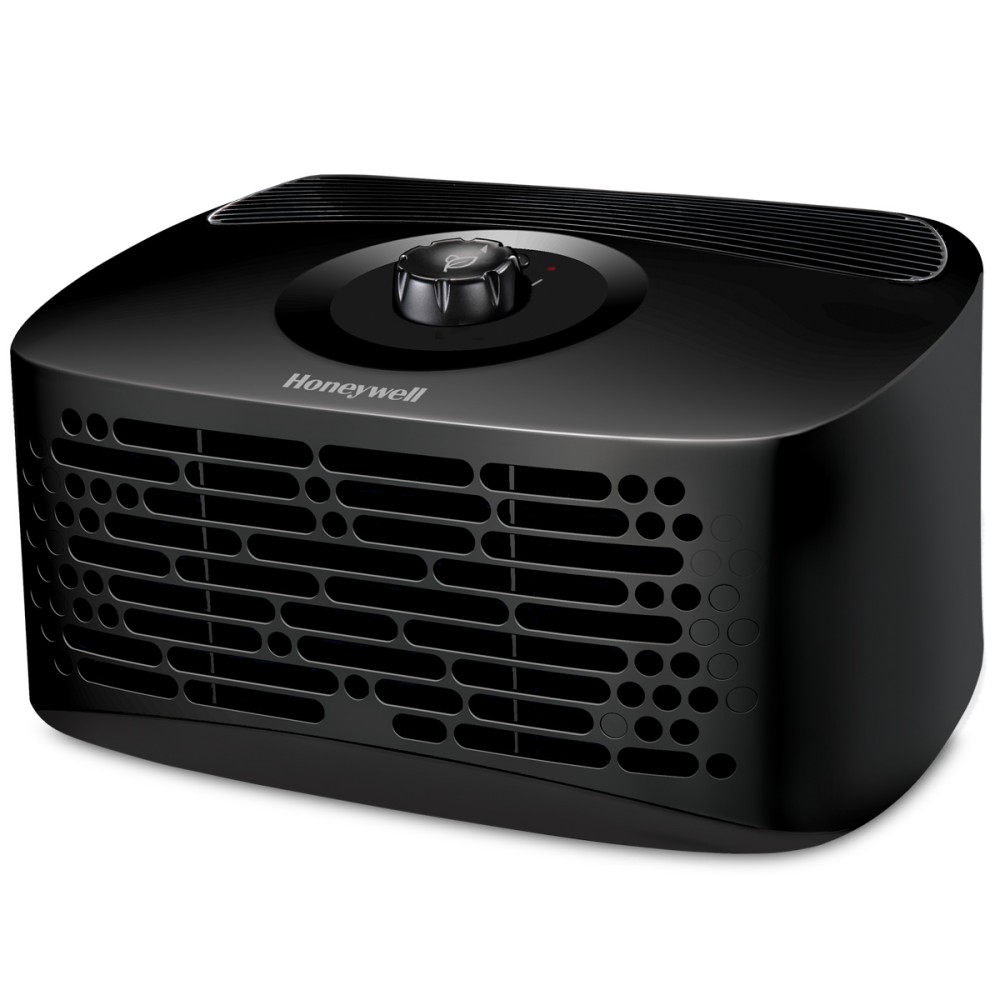 Black Honeywell HPA020B tabletop HEPA purifier with top adjustment knob