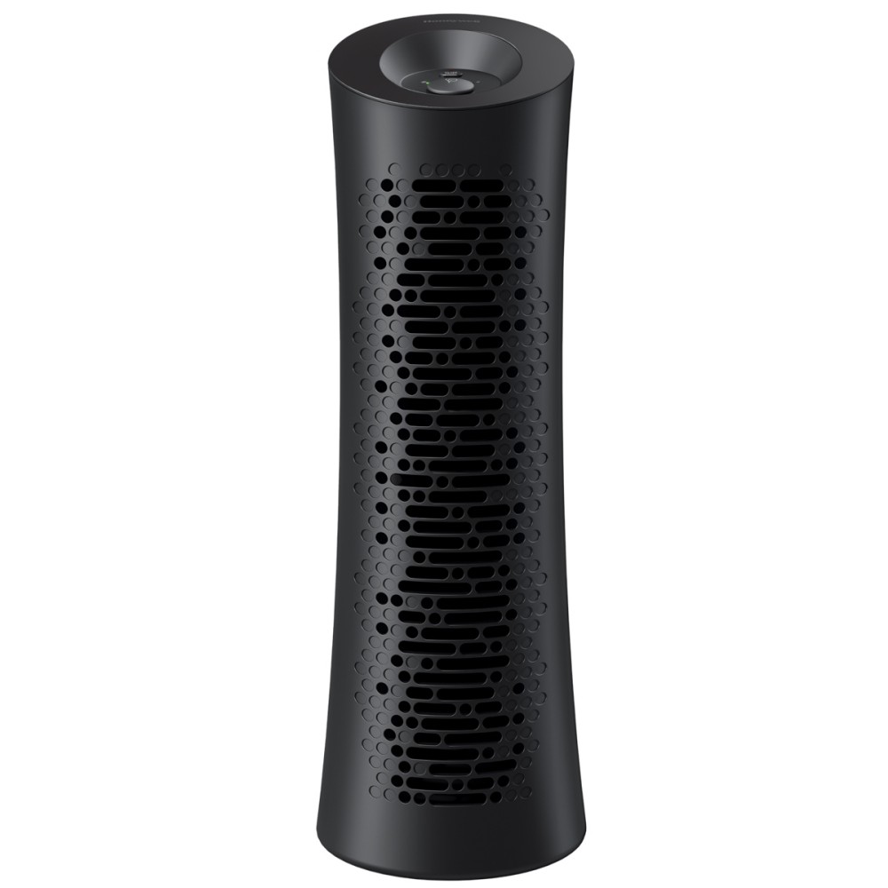 Black Honeywell HPA030B tower purifier with upper control panel