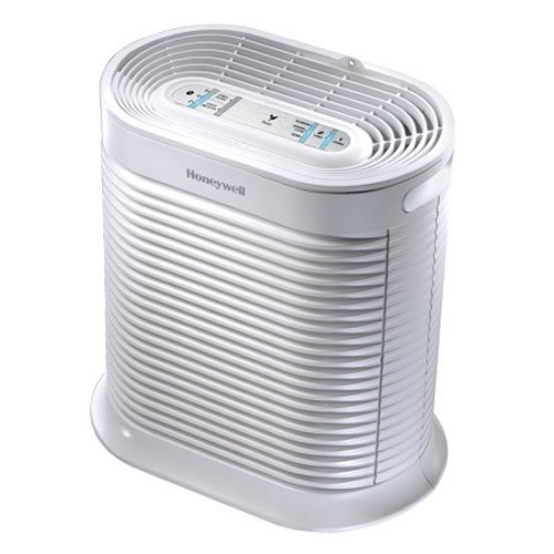 White Honeywell HPA304 console purifier with top controls