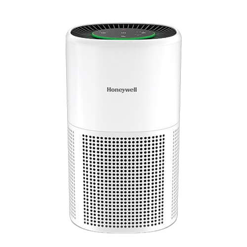 White Honeywell HPA4200 medium-room purifier with green top status ring