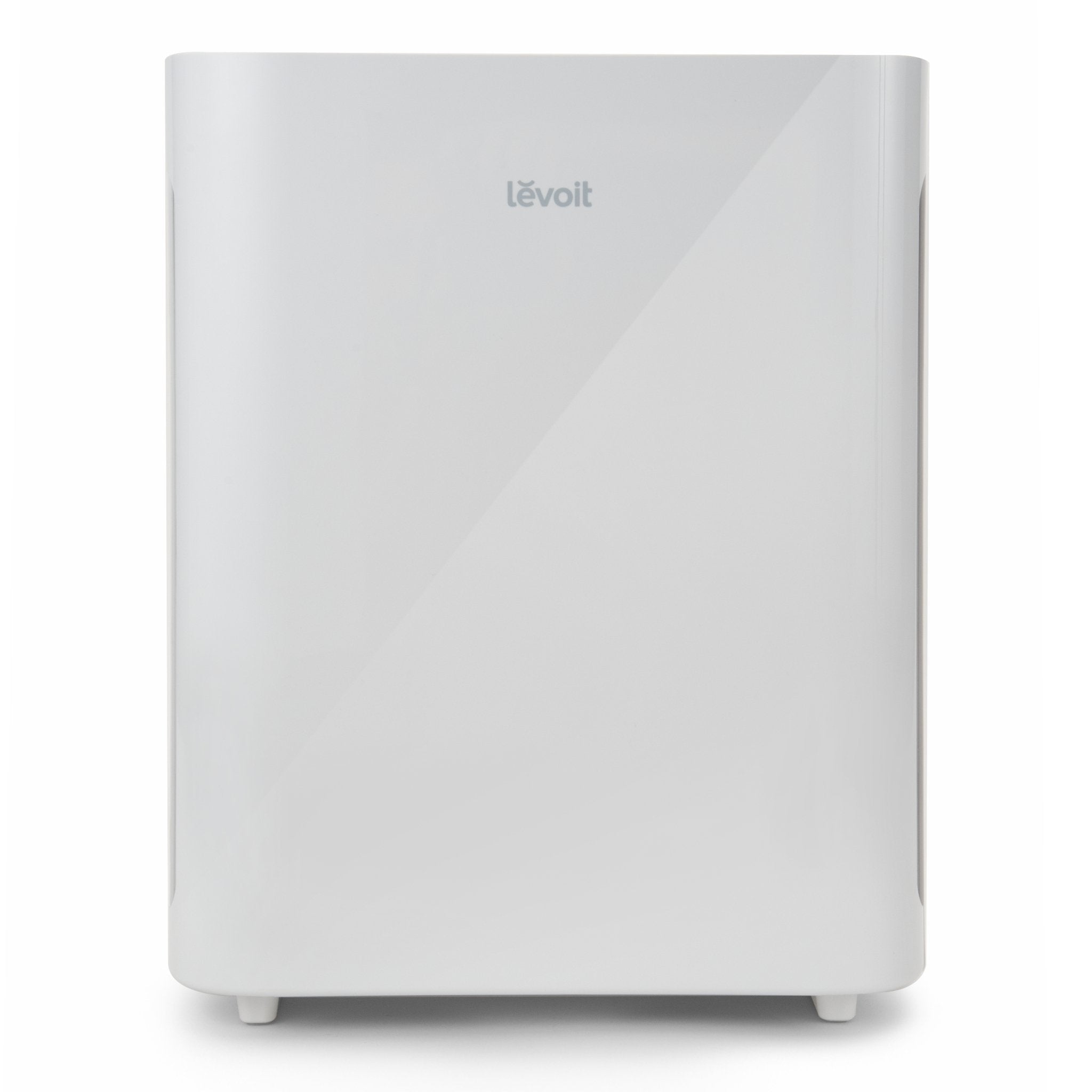 White Levoit Vital 100 rectangular air purifier, shown in an official manufacturer render