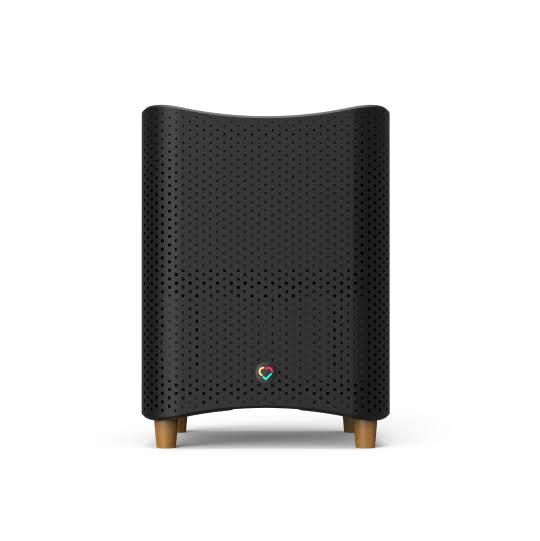 Mila Air 3 purifier in Midnight Black, shown alone against a white background