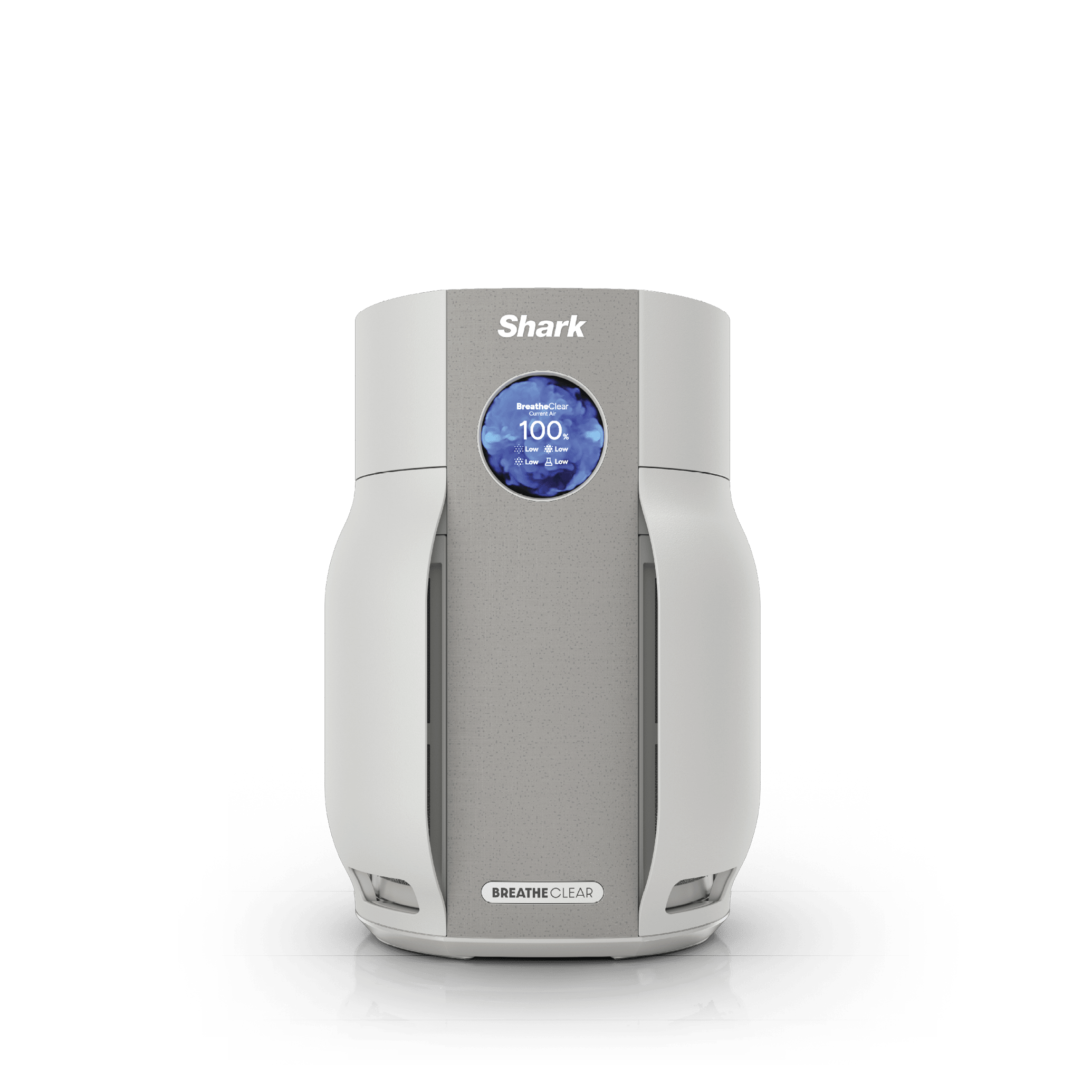 Dove Shark BreatheClear HP162 air purifier with its front circular display